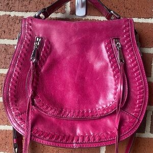 Rebecca Minkoff Vanity Leather Saddle Crossbody